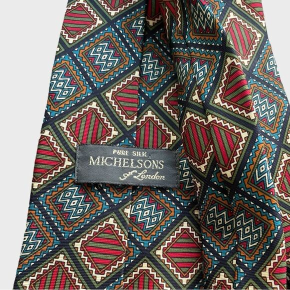 Michaelsons of London Vintage 100% Silk Tie | - Picture 3 of 4